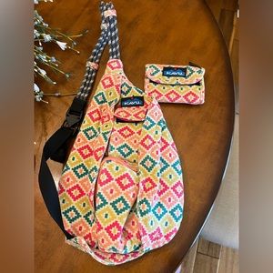 KAVU CROSSBODY BAG and WALLET SET